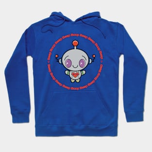 Beep Boop Beep Happy Robot Hoodie